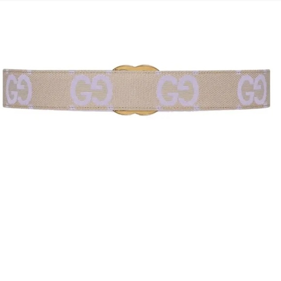 Gucci Marmont Jumbo GG Lavender Belt Leather and Canvas main image 7